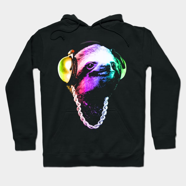 Sloth (Rainbow B-Boy Style) Hoodie by robotface